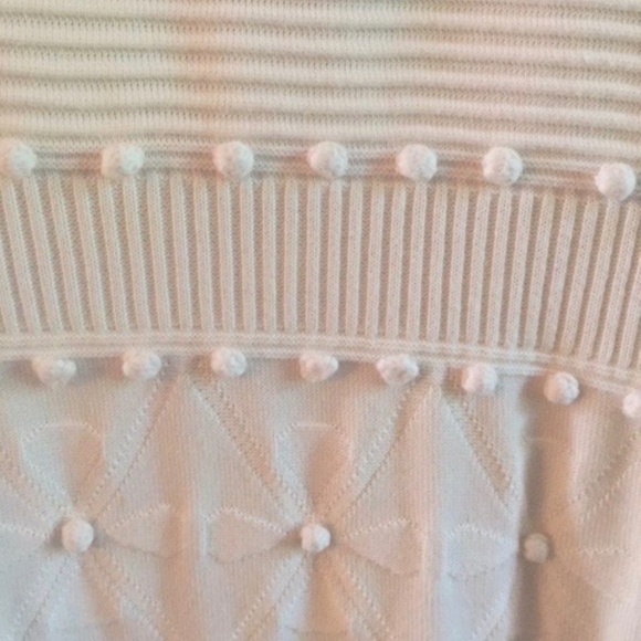 MILLY Bahia Jacquard White Knit Dress Small - Picture 4 of 6